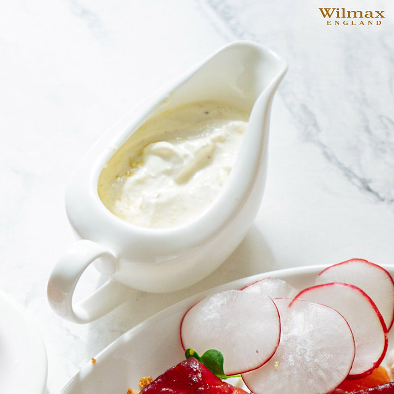 White Sauce Boat 3 Oz | 100 Ml