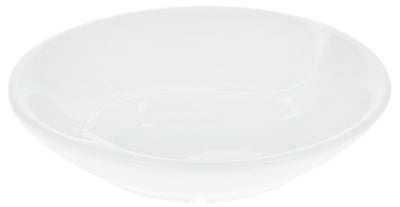 Set Of 12 Round White Ying Yang Divided Soy Dish 3.5" inch | 9 Cm