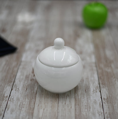 Set Of 6 White Sugar Bowl 11 Oz | 325 Ml