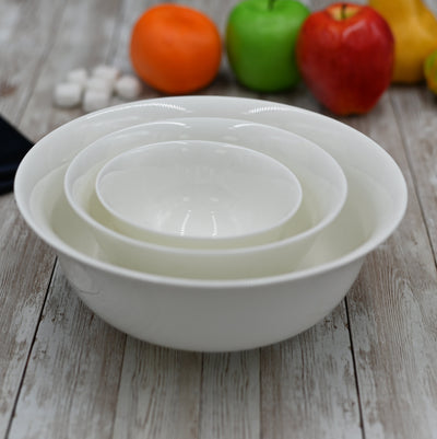 Set Of 6 Small White Bowl 6" inch | 15.5 Cm 20 Oz | 600 Ml