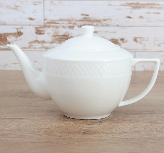 White Teapot 30 Oz | 900 Ml In Gift Box