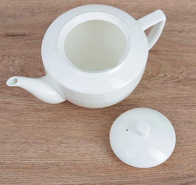 White Teapot 30 Oz | 900 Ml In Gift Box