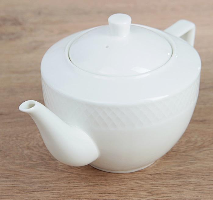 White Teapot 30 Oz | 900 Ml In Gift Box