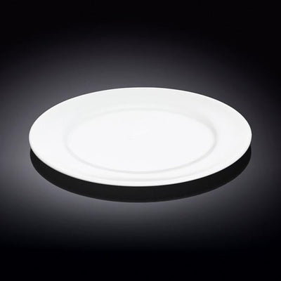 Set Of 6 White Dinner Plate 9" inch | 23 Cm