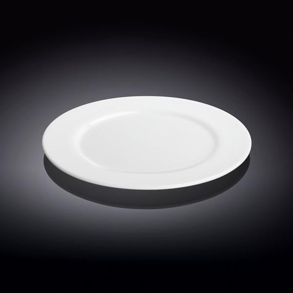 Set Of 12 Professional Rolled Rim White Dessert Plate 7" inch | 18 Cm