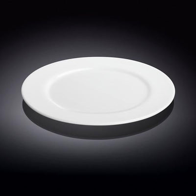 Professional Rolled Rim White Dinner Plate 9" inch | 23 Cm