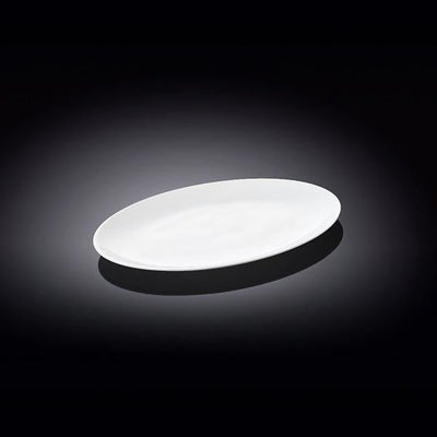 Set Of 6 White Oval Plate / Platter 8" inch | 20 Cm