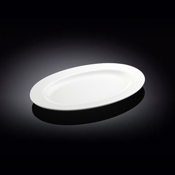 Set Of 6 White Professional Oval Plate / Platter 10" inch |