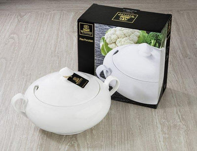 Large White Tureen 95 Oz | 2800 Ml In Colour Box