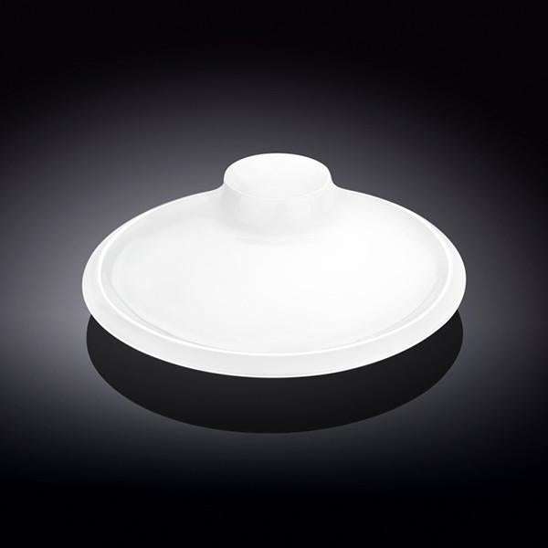 White Round Plate With Sauce Compartment 8" inch |