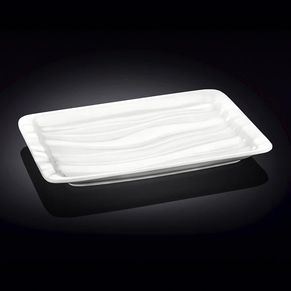 White Rectangle Japanese Style Dish 12.5" inch X 8" inch| 32 X 20 Cm