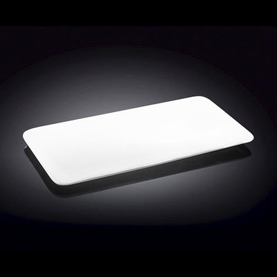 White Rectangle Flat Platter 12" inch X 6.5" inch | 30 X 16 Cm