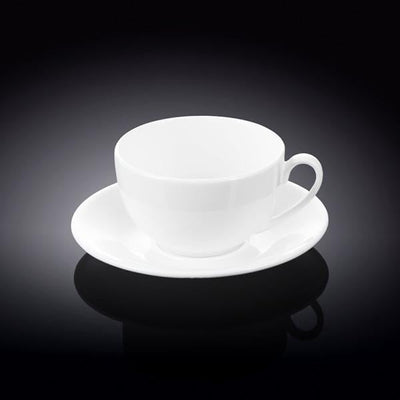 Set Of 6 White Tea Cup 8 Oz | 250 Ml