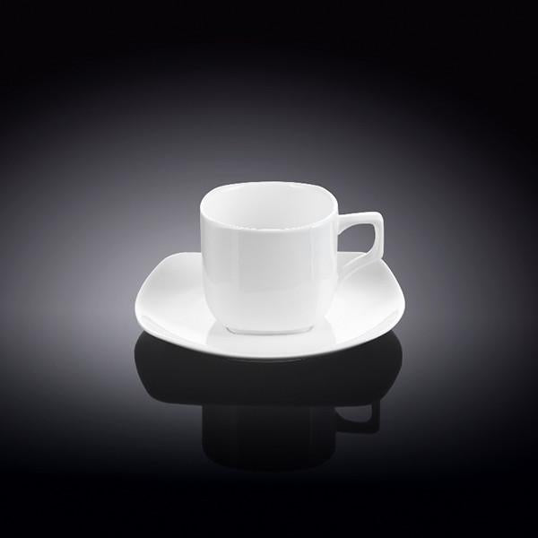 3 OZ | 90 ML COFFEE CUP & SAUCER - WILMAX PORCELAIN WILMAX