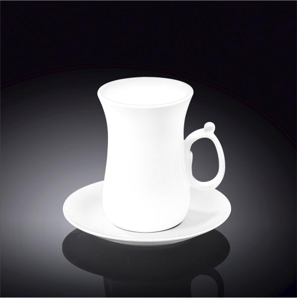 4 OZ | 120 ML TEA CUP & SAUCER - WILMAX PORCELAIN WILMAX