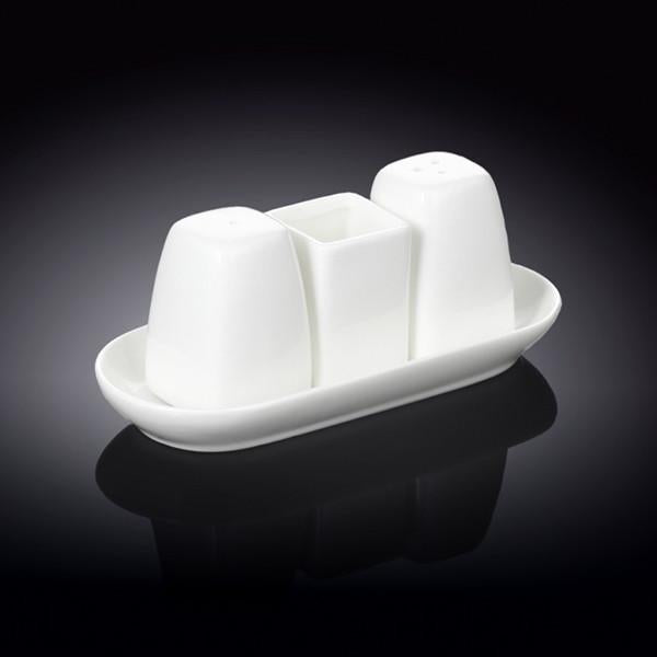 White Salt and Pepper Set