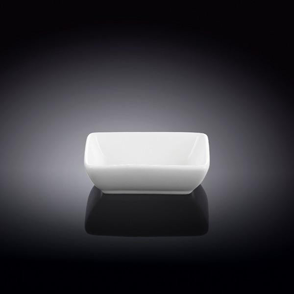 White Rectangle Sauce Dish 3" inch X 2.5" inch | 8 X 6 Cm