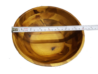 Acacia Wooden Round Salad Bowl /Dishwasher Safe/ Dia 8"/ Eco Tableware - NYStep
