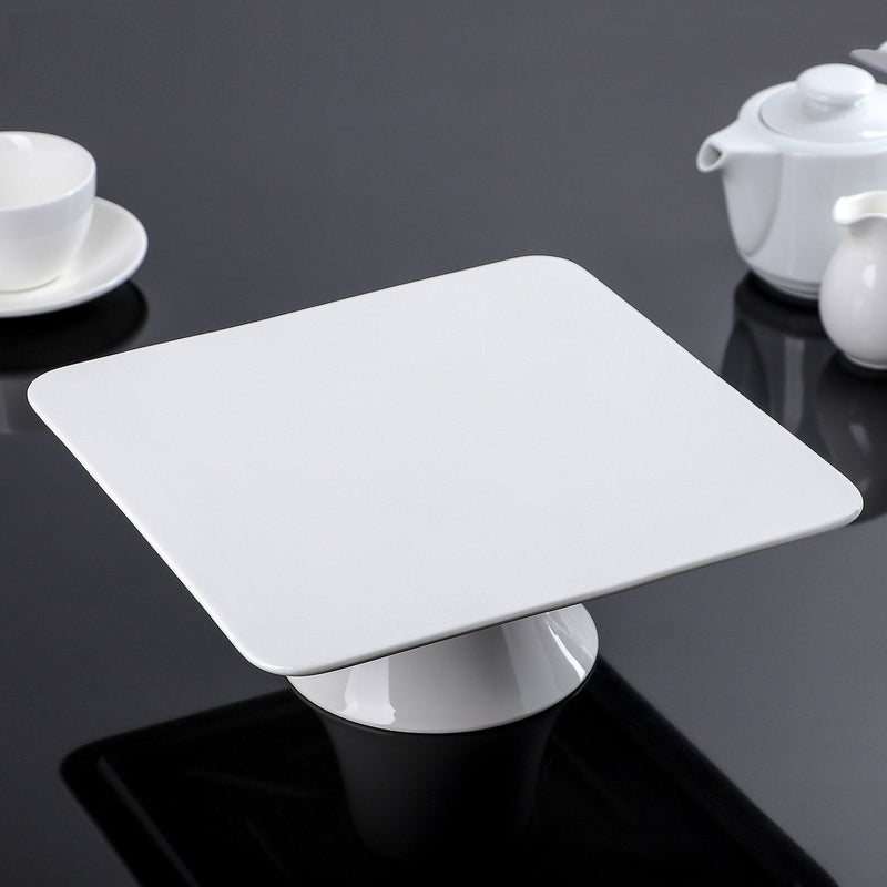 Fine Porcelain Cake Stand 12" X 12" X 3.5" | 30 X 30 X 9 Cm In Colour Box WL-996133/1C