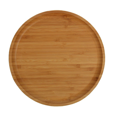 Bamboo Round Plate 10" inch |For pizza / Barbecue / Steak