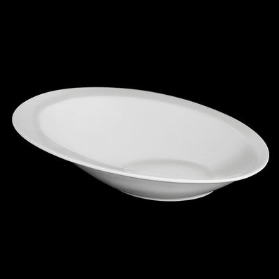 Set Of 3 White Ceaser Salad Bowl 11" inch X 7.5 | 27.5 X 18.5 Cm