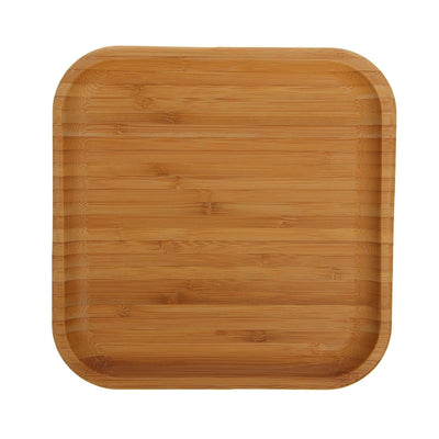 Bamboo Square Plate 8" inch X 8" inch | For Appetizers / Barbecue