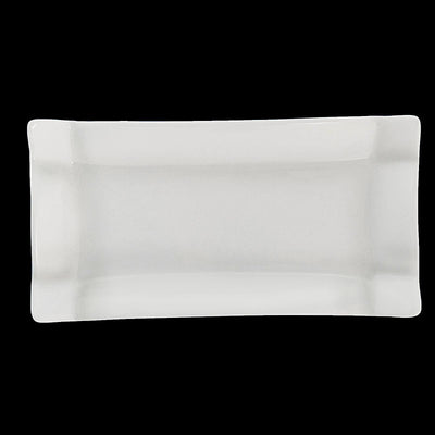 Set Of 6 Rectangle White Platter 7.75" inch X 4" inch | 19.5 X 10 Cm