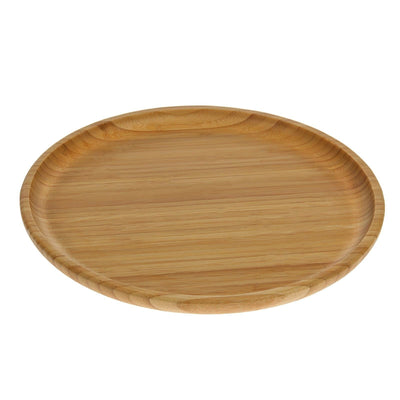 Set Of 3 Bamboo Round Platter 14" inch | For pizza / Barbecue / Steak