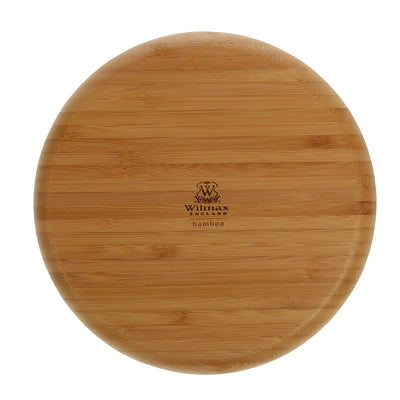 Set Of 6 Bamboo Round Plate 9" inch |For Appetizers / Barbecue / Steak