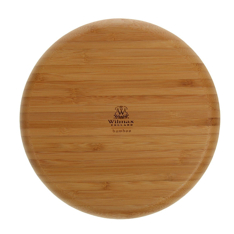 Set Of 6 Bamboo Round Plate 9" inch |For Appetizers / Barbecue / Steak