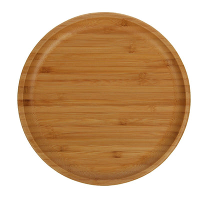 Bamboo Round Plate 9" inch |For Appetizers / Barbecue / Steak