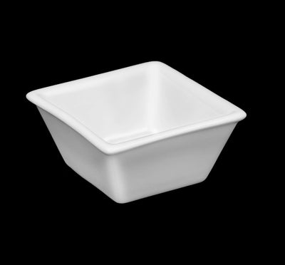 White Square Snack / Sauce Dish 3" inch X 3" inch X 1.25'' | 3 Fl Oz |