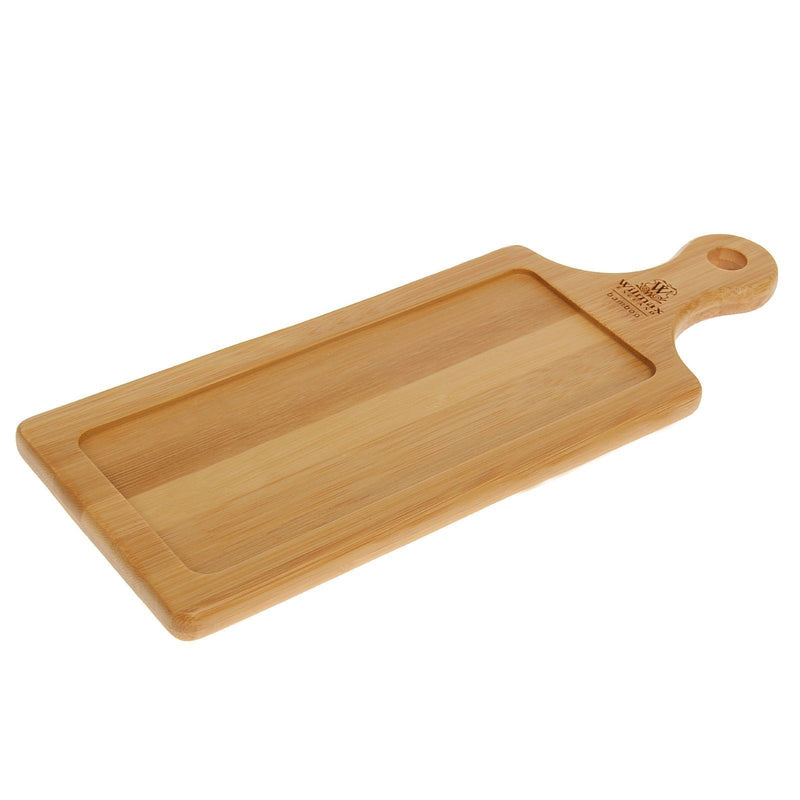 Set Of 10 Bamboo Tray 11.75" inch X 4.5" inch | For Appetizers / Barbecue / Burger Sliders