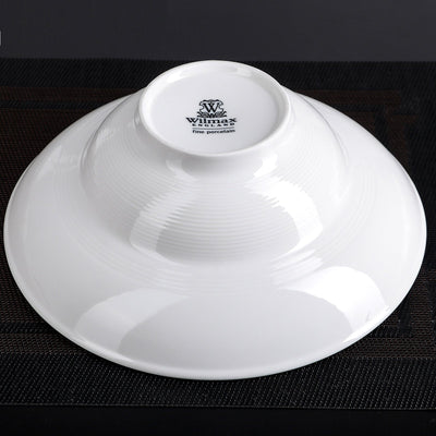 Set Of 3 White Deep Salad or Soup Plate 9.75" inch | 16 Fl Oz |