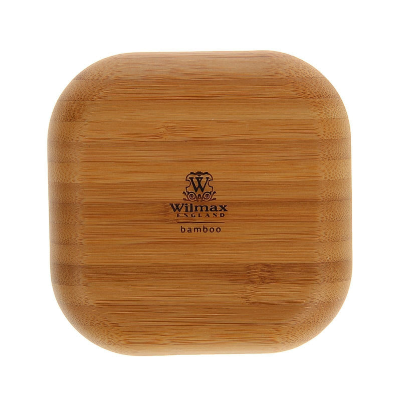 Set Of 12 Bamboo Square Plate 4" inchX 4" inch | For Appetizers