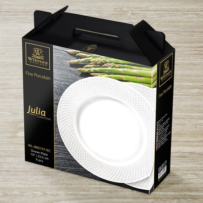 Fine Julia Porcelain 24 Piece Dinnerware Set For 6