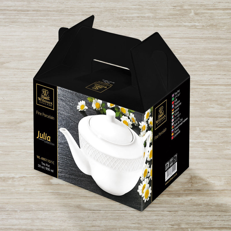 White Teapot 30 Oz | 900 Ml