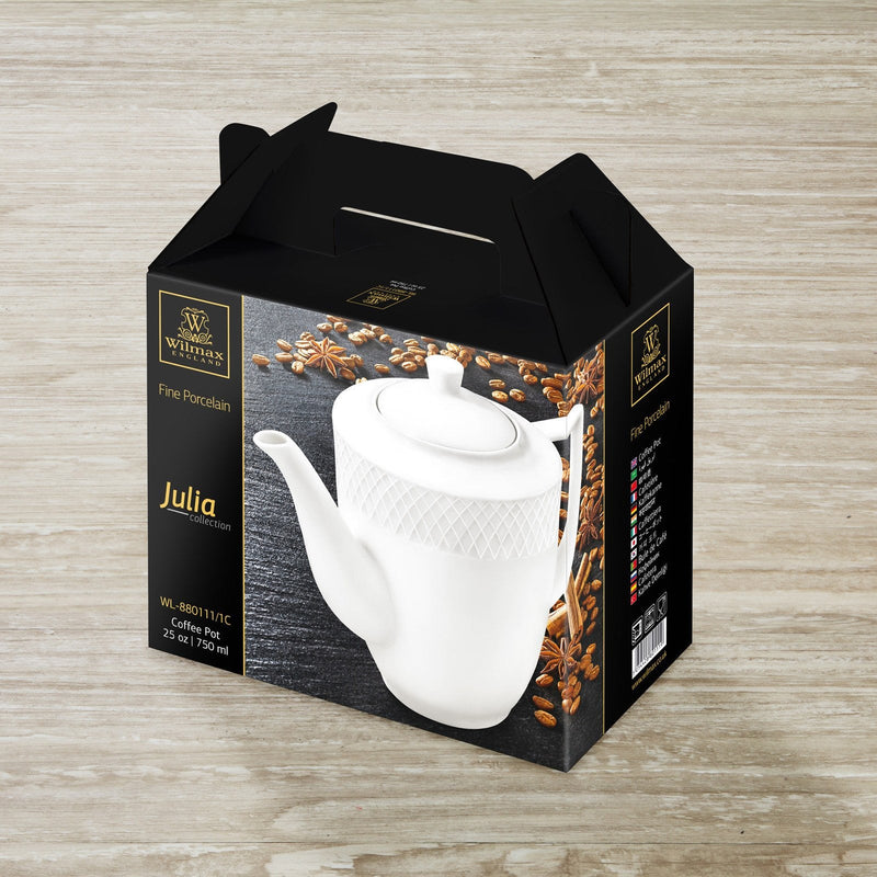 COFFEE POT 25 OZ | 750 ML IN COLOUR BOX - WILMAX PORCELAIN WILMAX