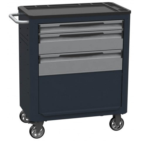 SERVING TROLLEYS 3 DRAWERS + COMPARTMENT