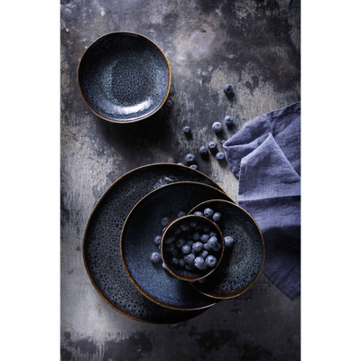Deep plate Palmer Eccentric 22 cm Blue Stoneware 1 piece(s)
