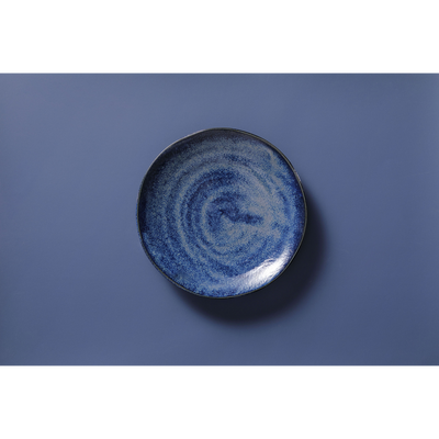 Plate Collection Kiryu /Diameter 23,5 cm/ Blue Porcelain Palmer, 1 piece