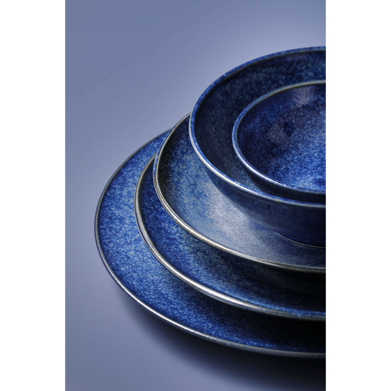 Plate Collection Kiryu /Diameter 25,5 cm/ Blue Porcelain Palmer, 1 piece