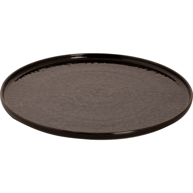 Black Porcelain Plate, 28cm | Collection Black Tahiti | Maastricht, 1 piece