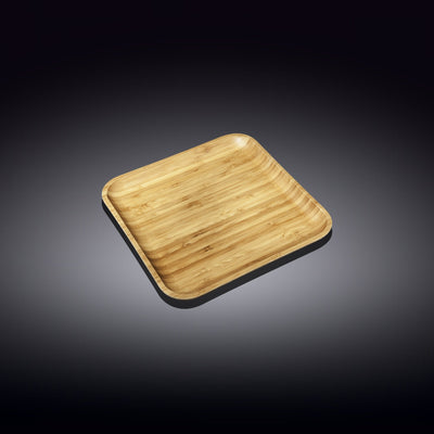 Natural Bamboo Plate 5" X 5" | 12,5 Cm X 12.5 Cm WL-771018/A - NYStep