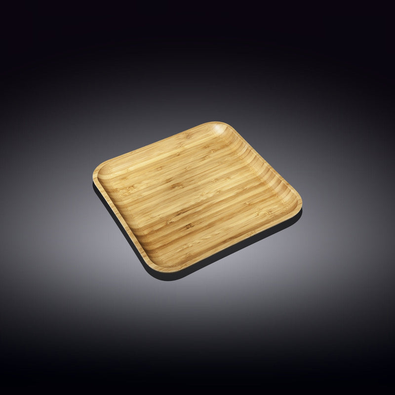 Natural Bamboo Plate 5" X 5" | 12,5 Cm X 12.5 Cm WL-771018/A - NYStep