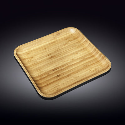 Natural Bamboo Platter 13" X 13" | 33 Cm X 33 Cm WL-771026/A - NYStep