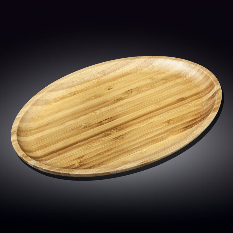 Natural Bamboo Oval Platter 18" X 13.25" | 45.5Cm X 33.5Cm WL-771073/A - NYStep