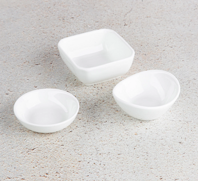 Fine Porcelain Divided Soy Dish 3.5" / 9 Cm/ WL-996049/A - NYStep