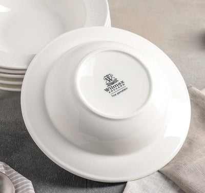 Fine Porcelain Deep Dinner Plate 9" | 22.5 Cm. WL-880102/A - NYStep