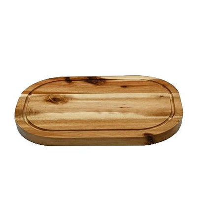 Acacia Serving Rounded cutting board 12" X 8" ZG-660412